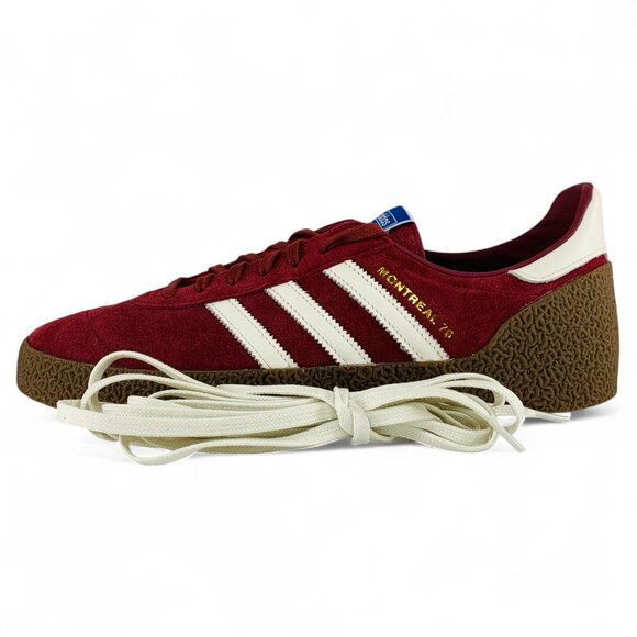 adidas Montreal 76 Noble Maroon Men's Shoes Sneakers JR8371 - Picture 2 of 10